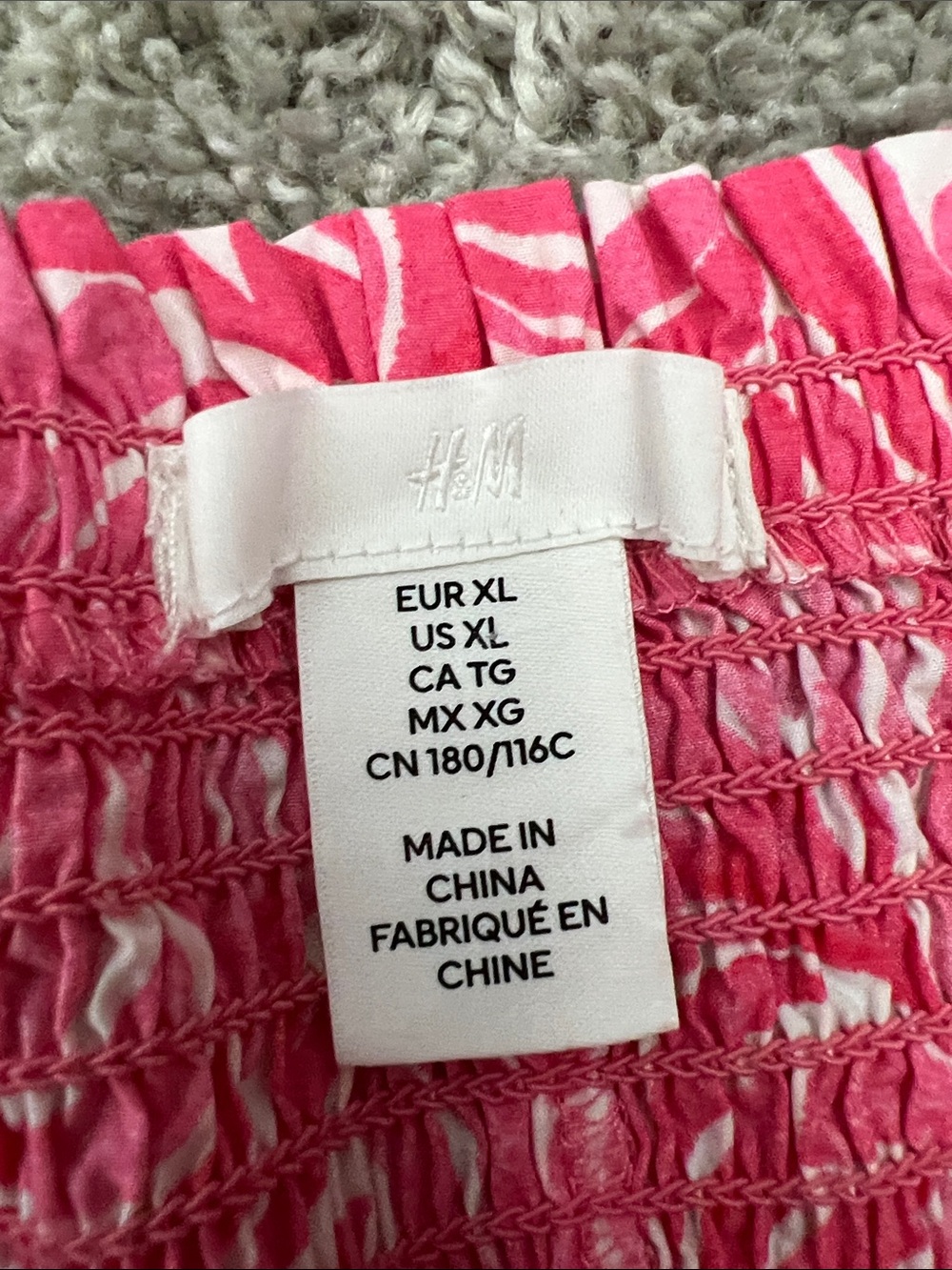 H&M Pink Patterned Mini Dress - Picture 7 of 7
